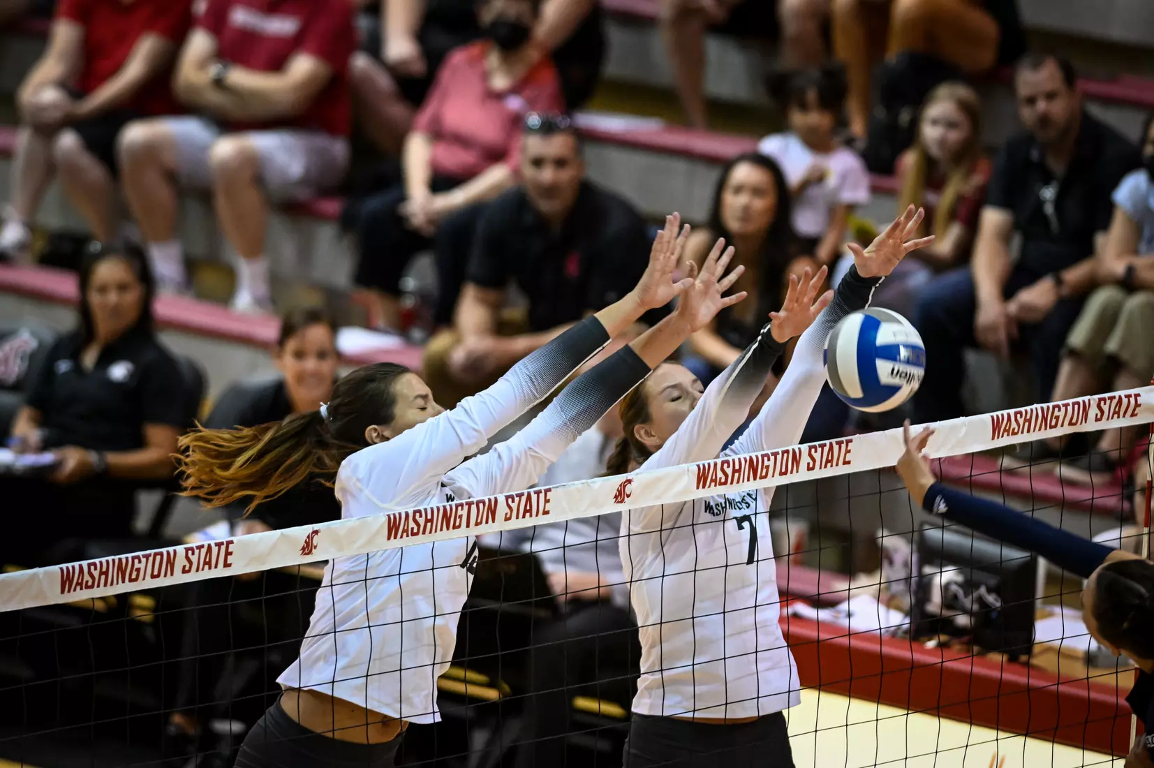 WSU volleyball sweeps Cal Baptist, 3-0, in it's season opener in Bohler Gym on Thursday, Sept. 1, 2022.