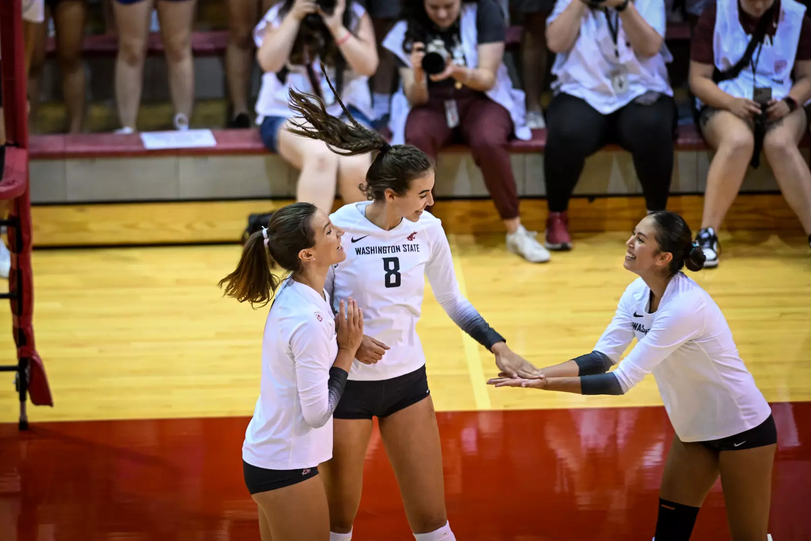 WSU volleyball sweeps Cal Baptist, 3-0, in it's season opener in Bohler Gym on Thursday, Sept. 1, 2022.