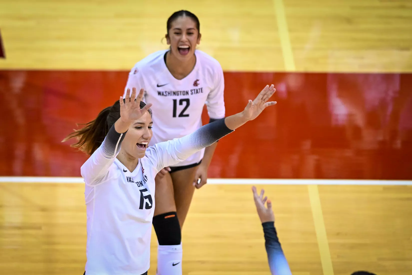 WSU volleyball sweeps Cal Baptist, 3-0, in it's season opener in Bohler Gym on Thursday, Sept. 1, 2022.