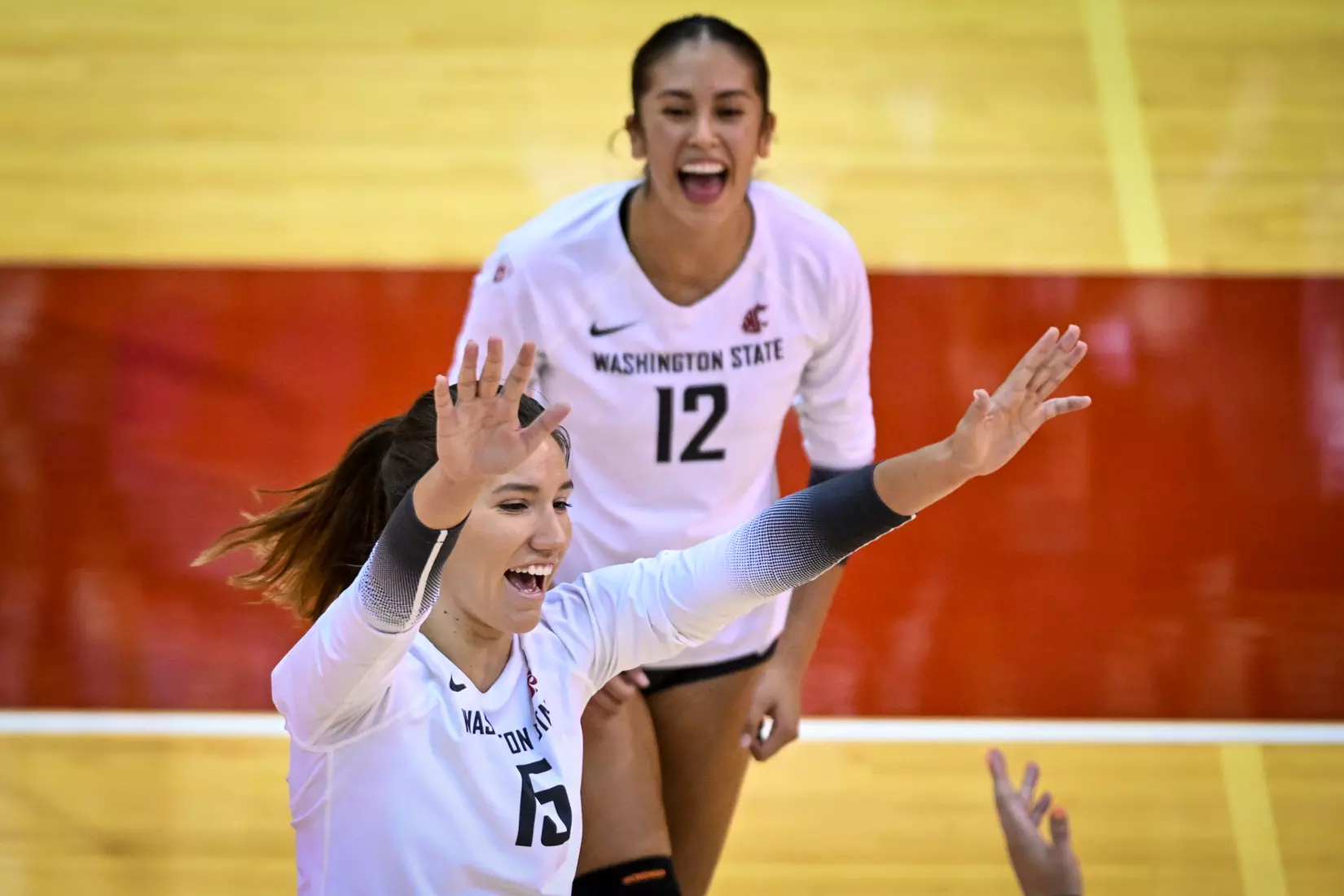 WSU volleyball sweeps Cal Baptist, 3-0, in it's season opener in Bohler Gym on Thursday, Sept. 1, 2022.