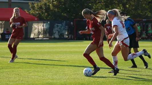 Grayson Lynch dribbles passed a Seattle defender