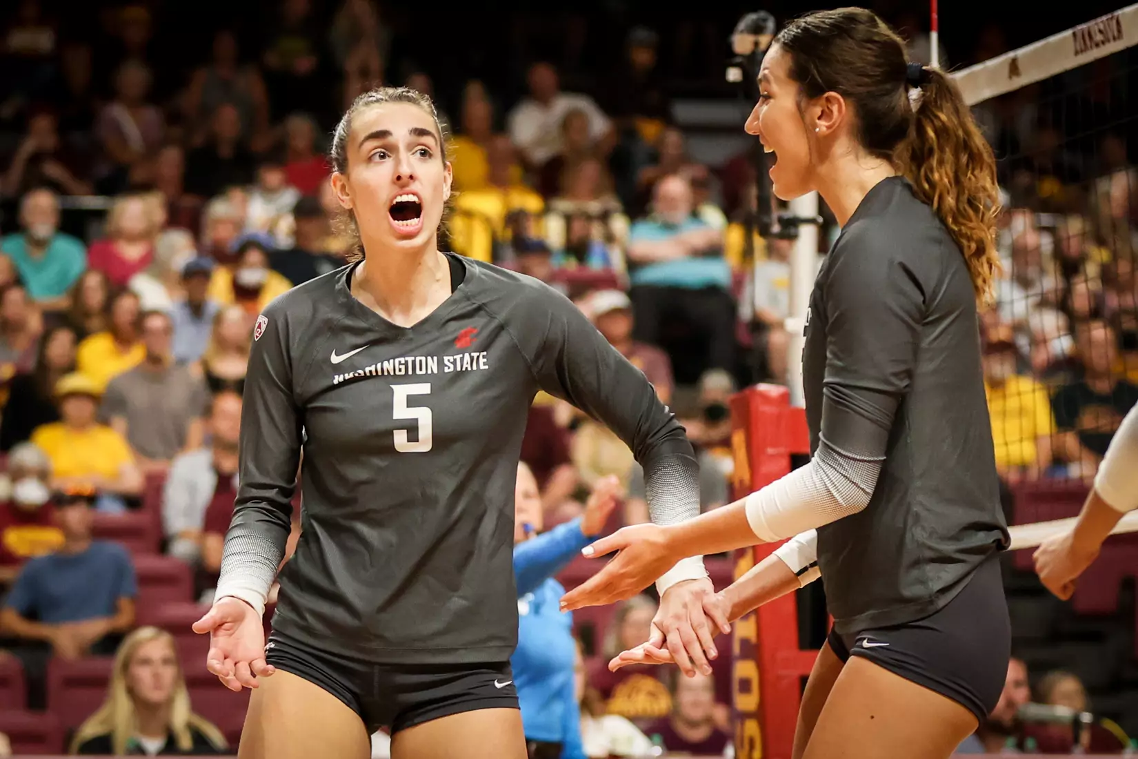 WSU volleyball fell, 3-1, at sixth-ranked Minnesota.