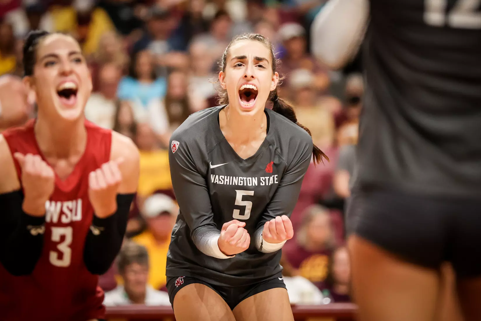 WSU volleyball fell, 3-1, at sixth-ranked Minnesota.