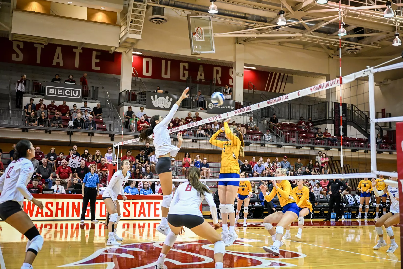 Washington State volleyball defeated CSU Bakersfield, 3-1, on Friday, Sept. 2, 2022.