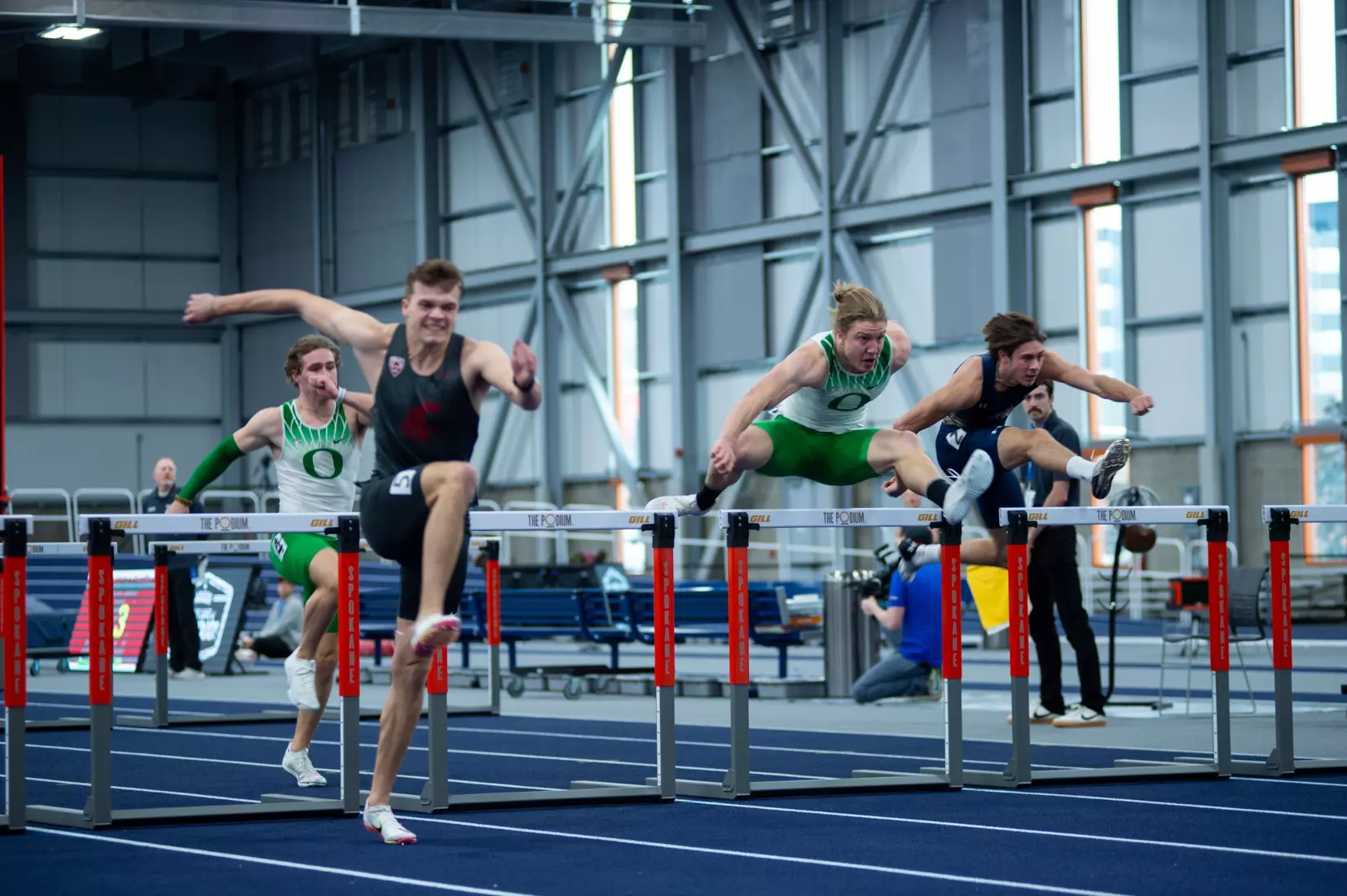 Washington State men's and women's track and field teams compete in the 2023 Cougar Classic at The Podium in Spokane, Wash.