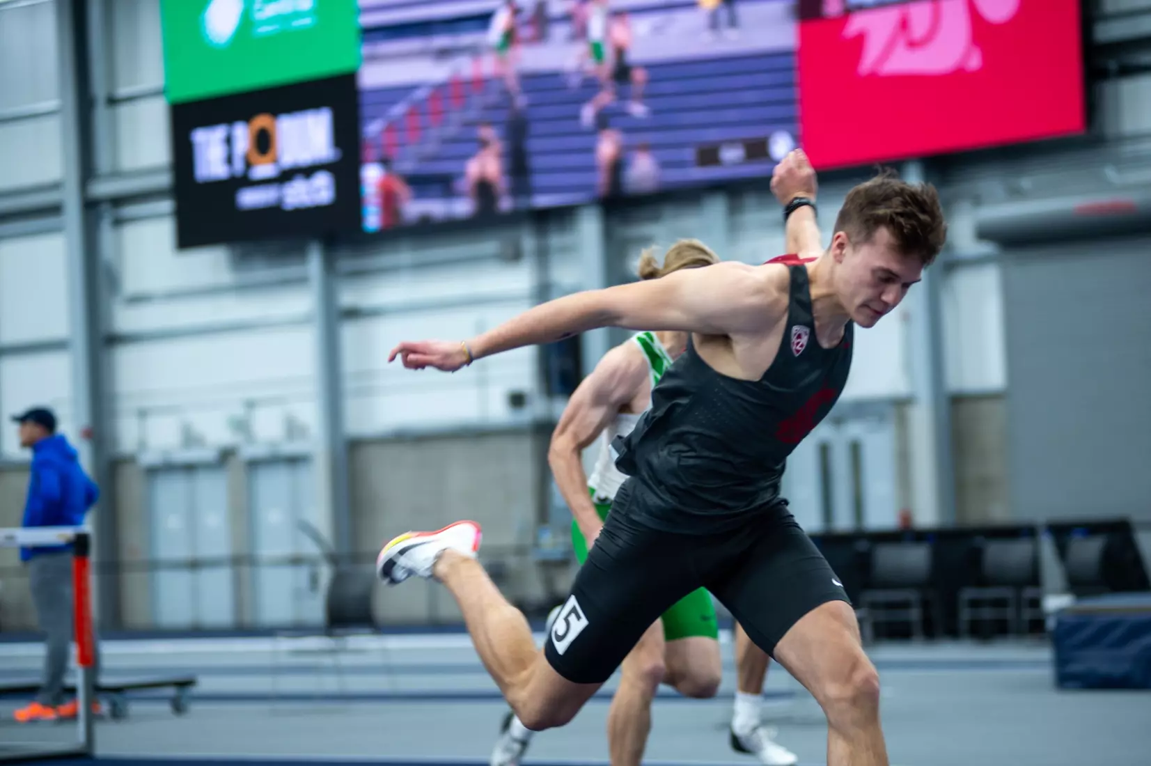 Washington State men's and women's track and field teams compete in the 2023 Cougar Classic at The Podium in Spokane, Wash.