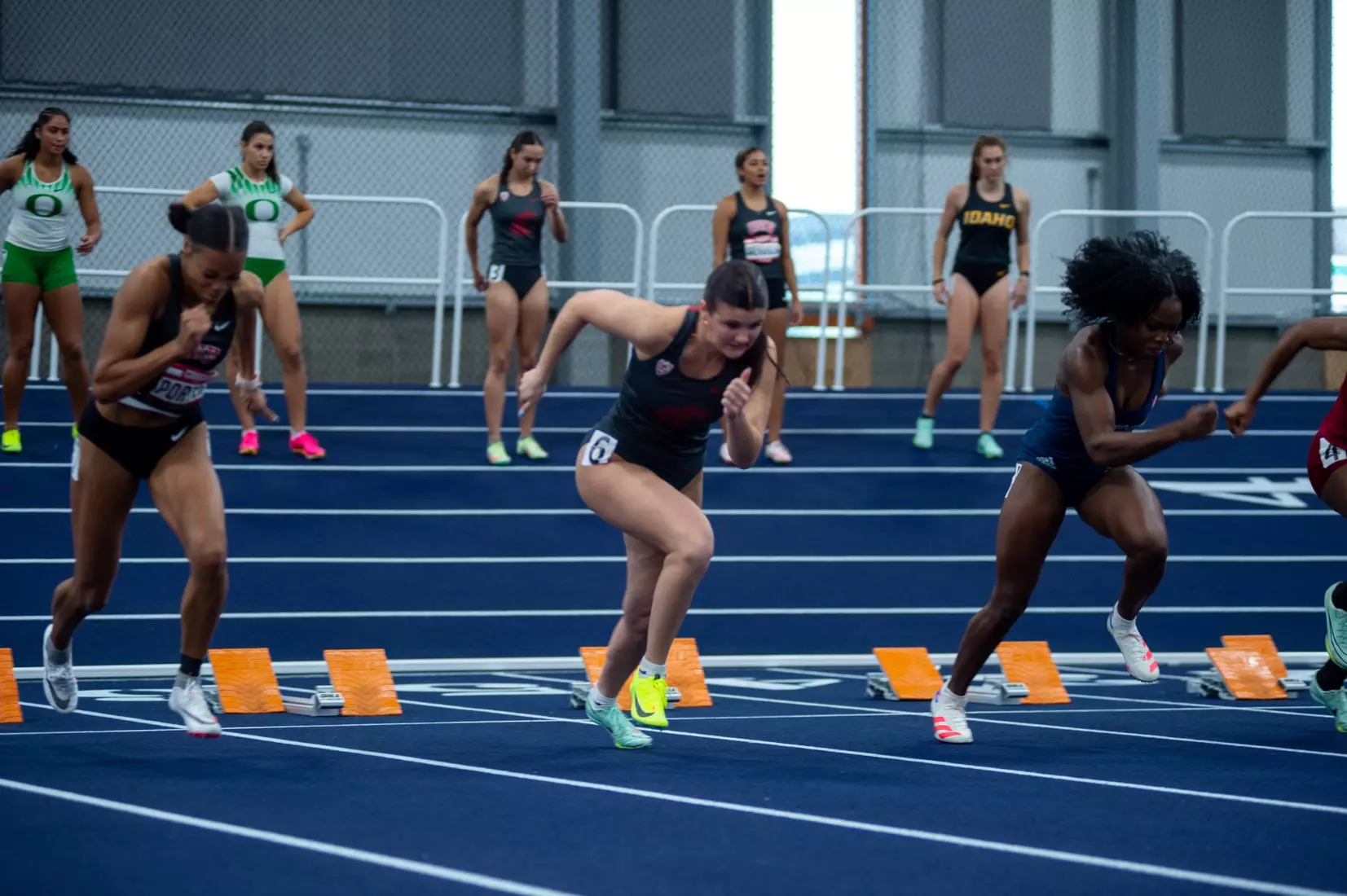 Washington State men's and women's track and field teams compete in the 2023 Cougar Classic at The Podium in Spokane, Wash.