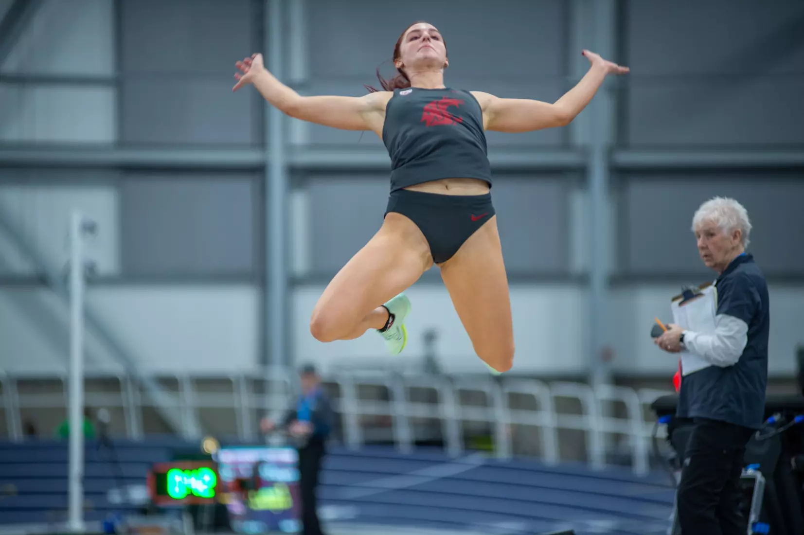 Washington State men's and women's track and field teams compete in the 2023 Cougar Classic at The Podium in Spokane, Wash.