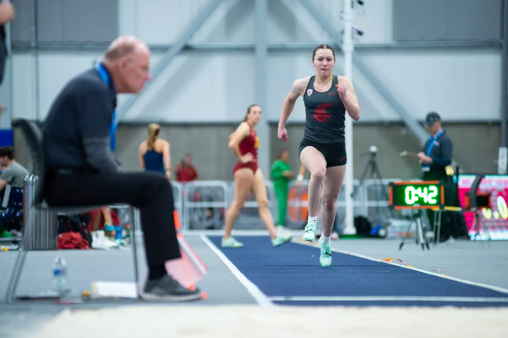 Washington State men's and women's track and field teams compete in the 2023 Cougar Classic at The Podium in Spokane, Wash.