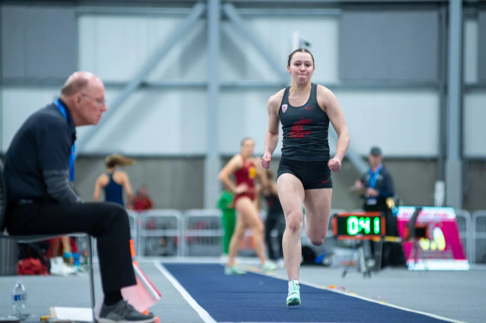 Washington State men's and women's track and field teams compete in the 2023 Cougar Classic at The Podium in Spokane, Wash.