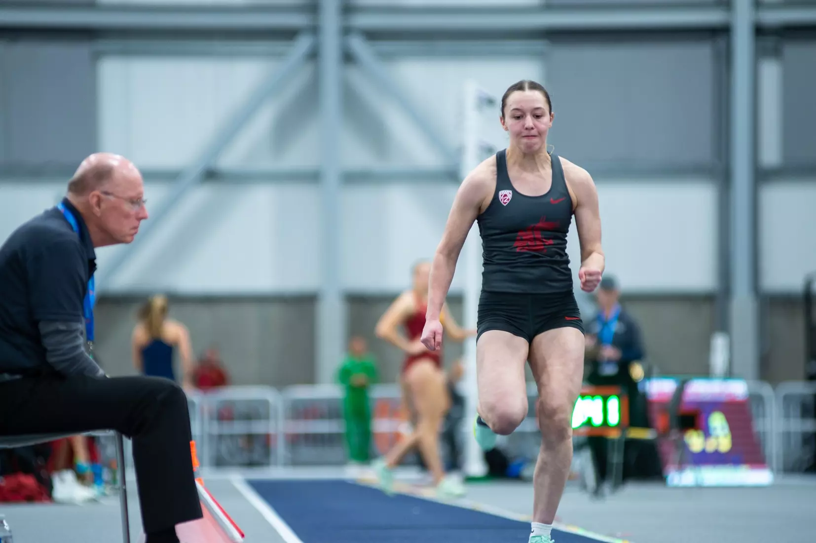 Washington State men's and women's track and field teams compete in the 2023 Cougar Classic at The Podium in Spokane, Wash.