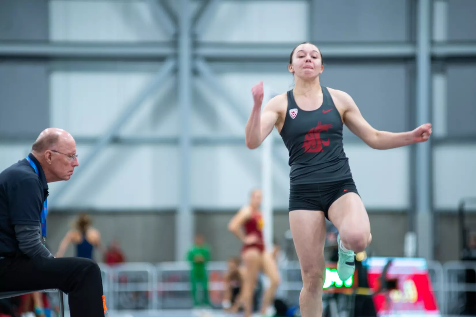 Washington State men's and women's track and field teams compete in the 2023 Cougar Classic at The Podium in Spokane, Wash.