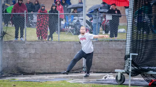 Washington State men's and women's track and field competed at the Whitworth Peace Meet on Friday, Apr. 7, 2023, at the Whitworth Pine Bowl.