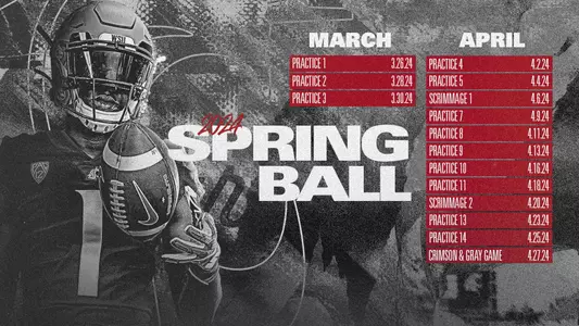 2024 FB Spring Practice Schedule