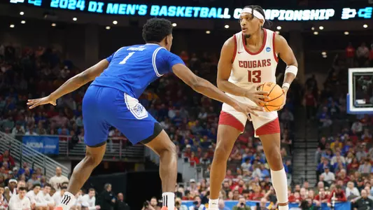 Isaac Jones surveys the offense, March 21, 2024