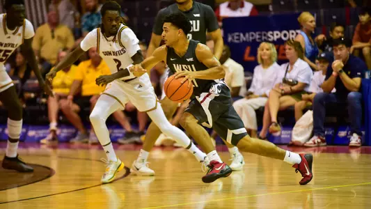 Ace Glass drives against Arizona State, November 25, 2025