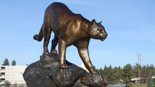 Cougar Pride Statue
