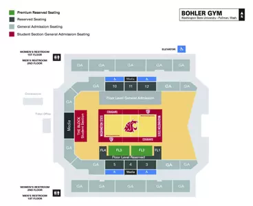 2026 Volleyball Seating Map