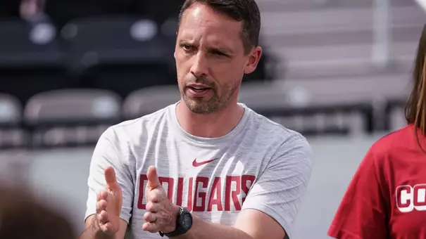 Chris Citowicki coaches in a spring exhibition against USL side Spokane Zephyr