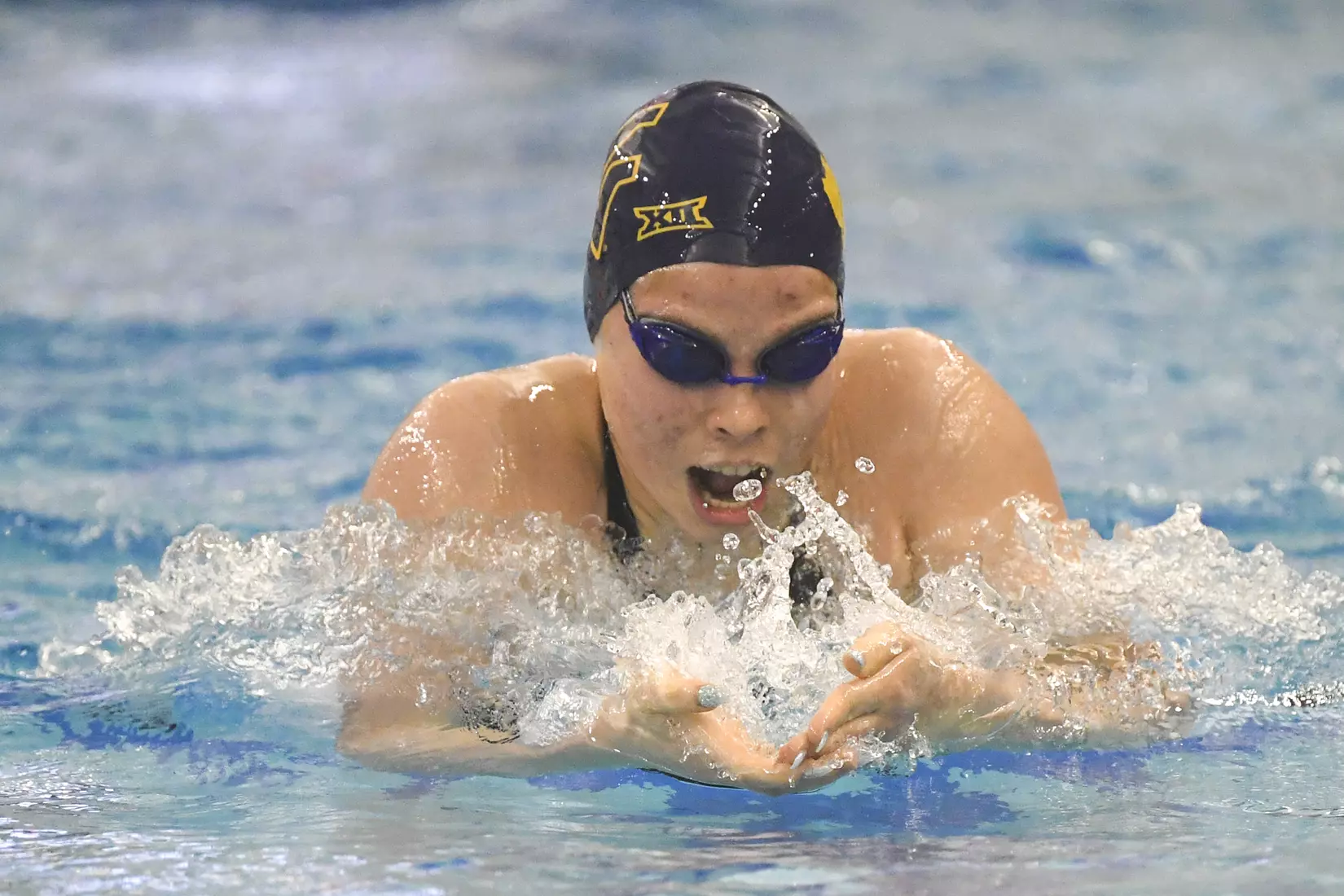 Mathilde Kaelbel in the 200 Yard Breaststroke.