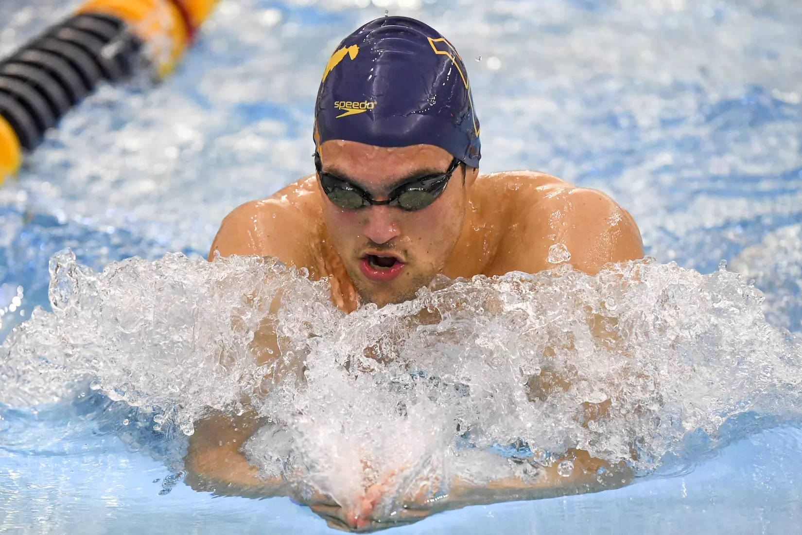 Fausto Huerta in the 200 Yard Breaststroke.