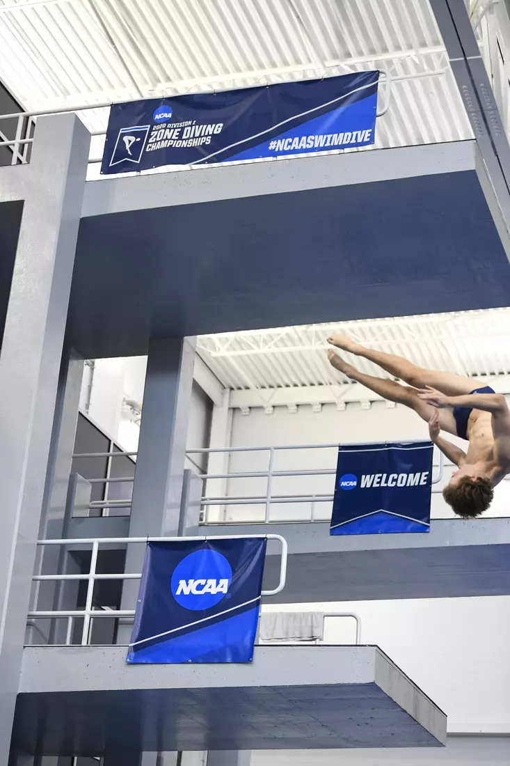 The NCAA Zone Diving Championships are underway at the Aquatic Center at Mylan Park through Wednesday.