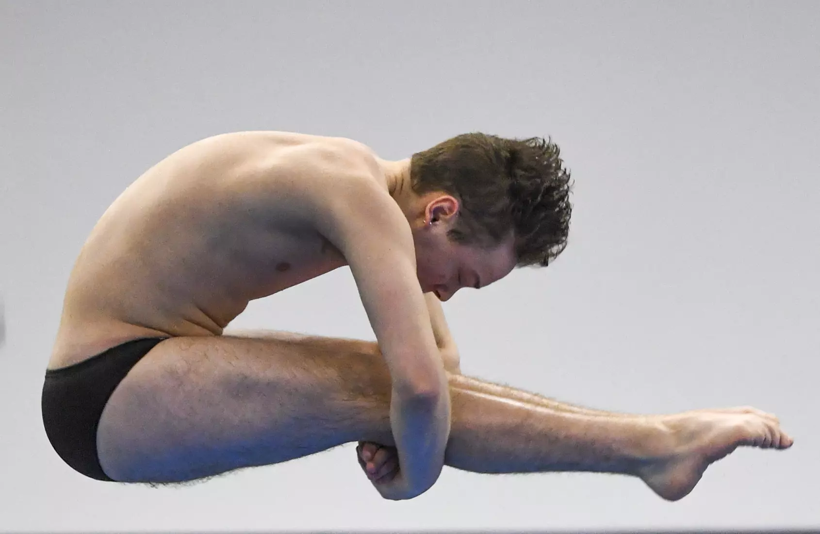 Owen Johns in the diving competition.