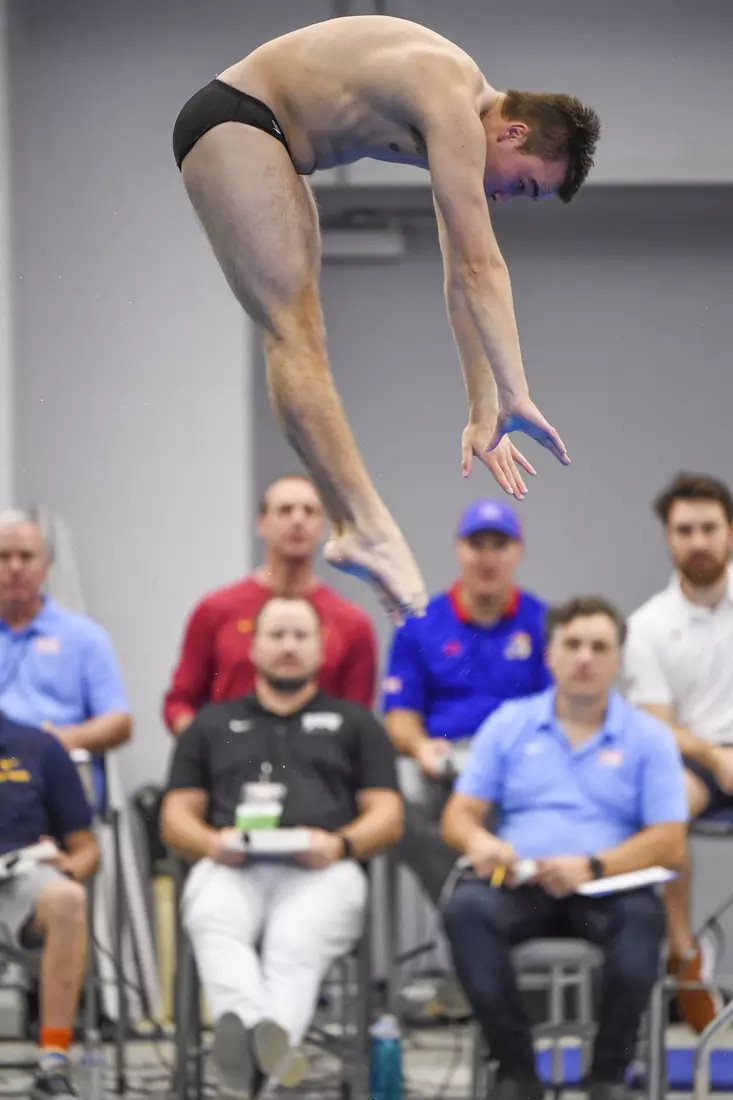 Nick Cover in the diving competition.