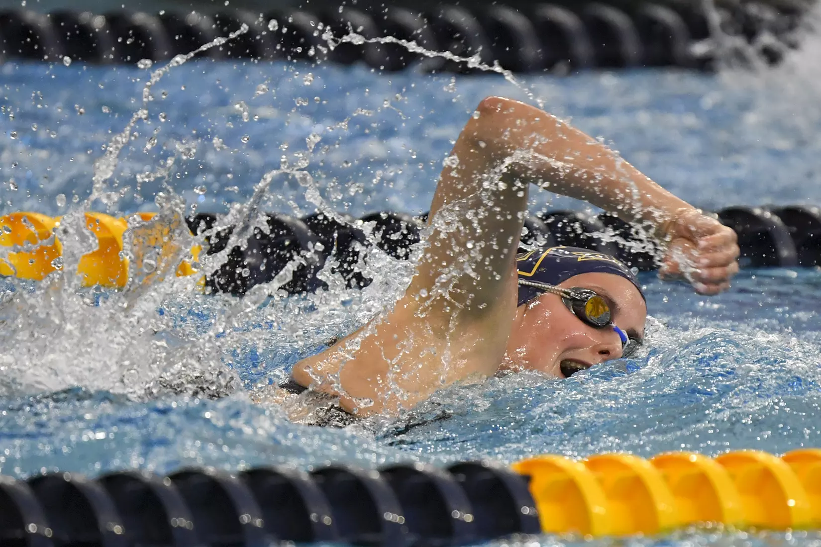 Reka Kovacs in the freestyle relay.