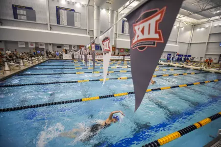 The Big 12 Championships at the Aquatic Center at Mylan Park.