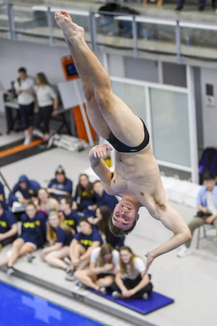 Nick Cover during the three meter springboard competition.