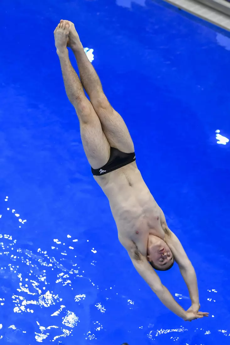 Jacob Cardinal Tremblay during the three meter springboard competition.