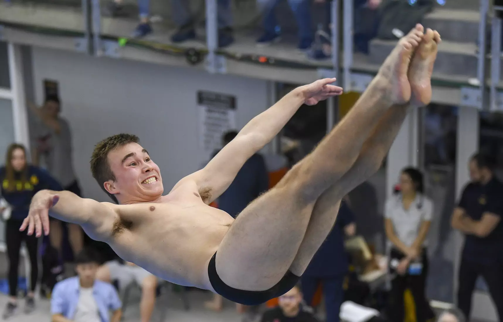 Nick Cover during the three meter springboard competition.