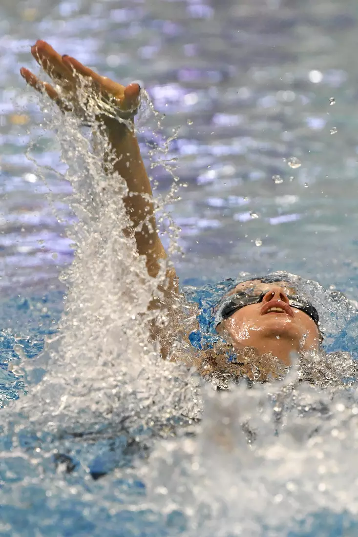 Alex Pampalone swims in the 400 yard IM.