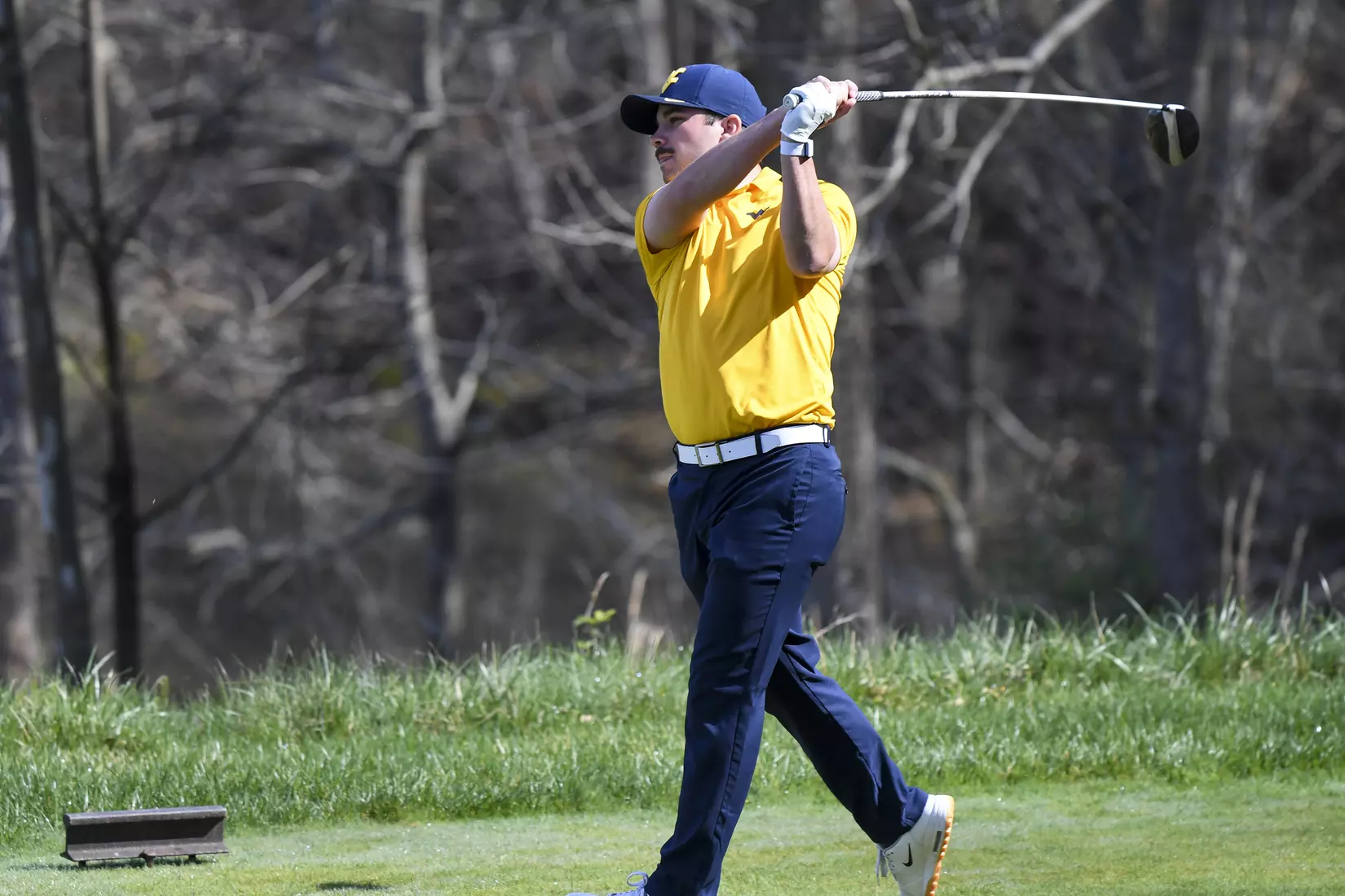 Etienne Papineau tees off.