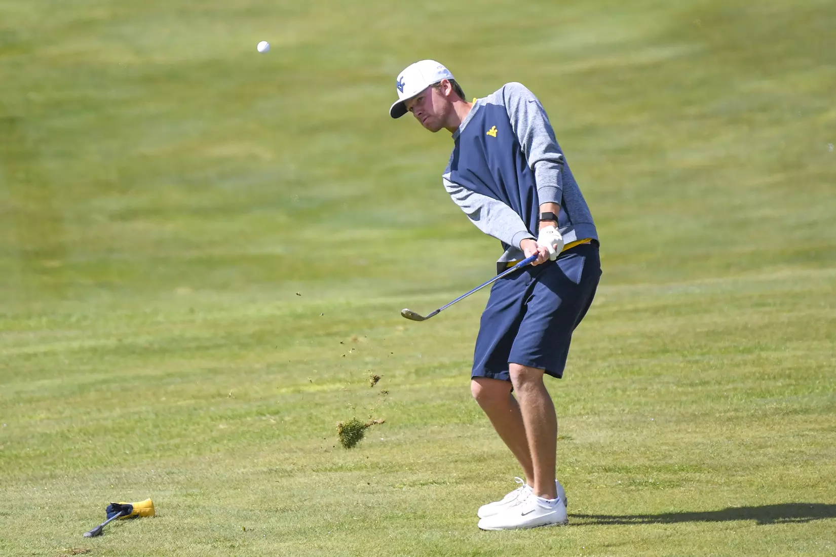 Trent Tipton hits from the fairway.