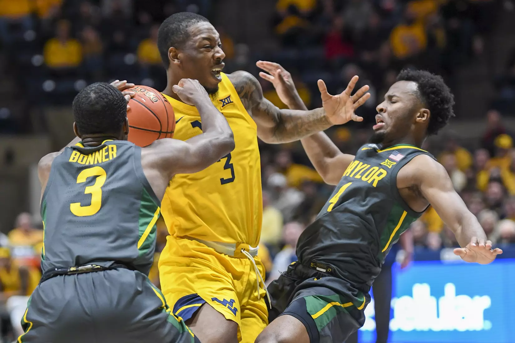 Gabe Osabuohien drives.