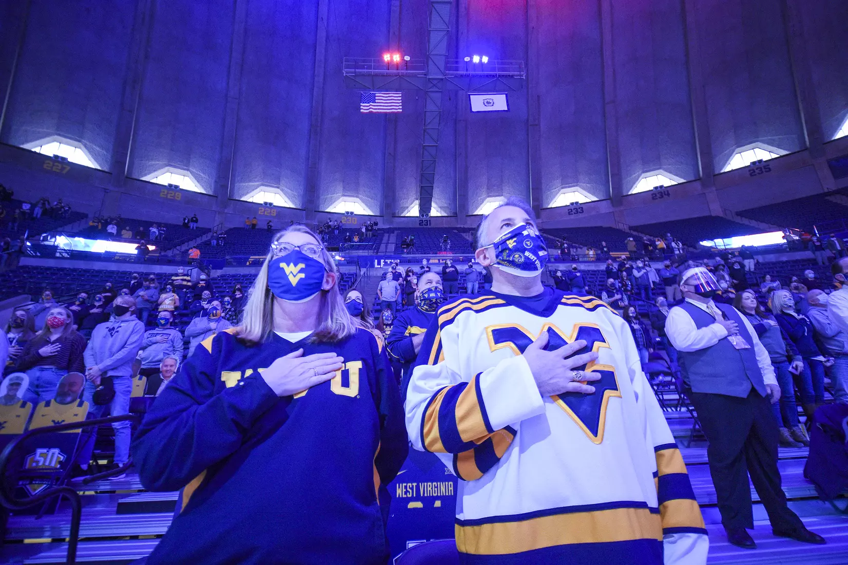 1000 fans returned to the WVU Coliseum Saturday.