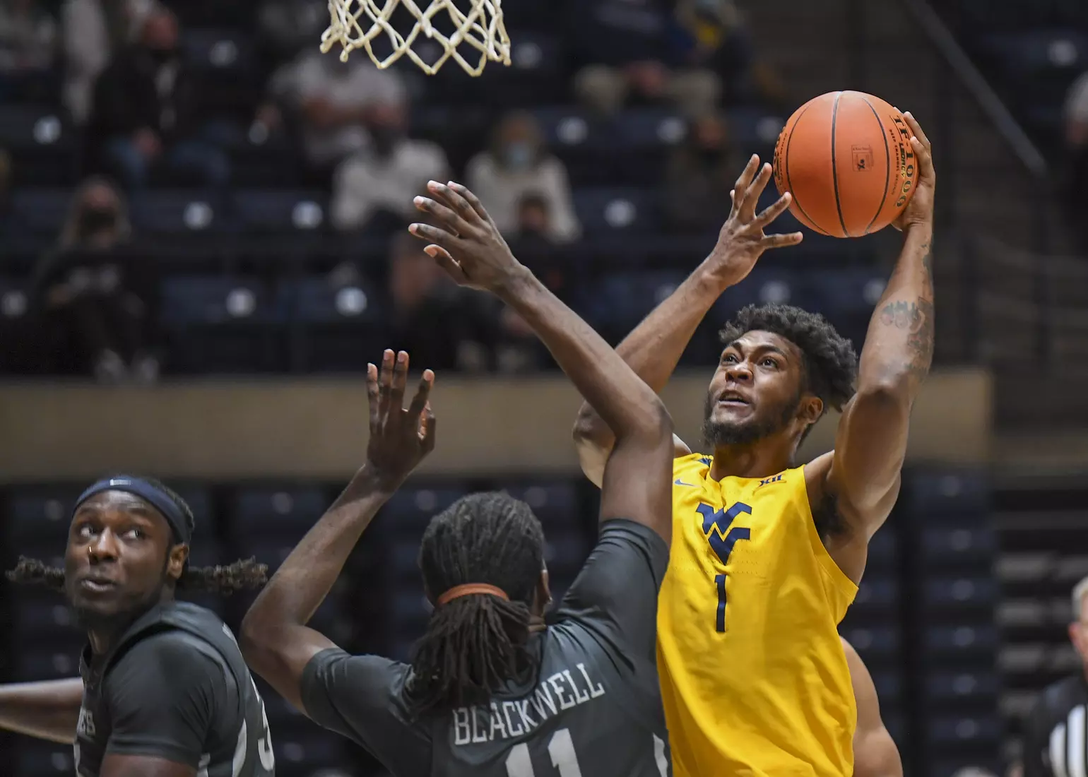 Derek Culver for two in the paint.