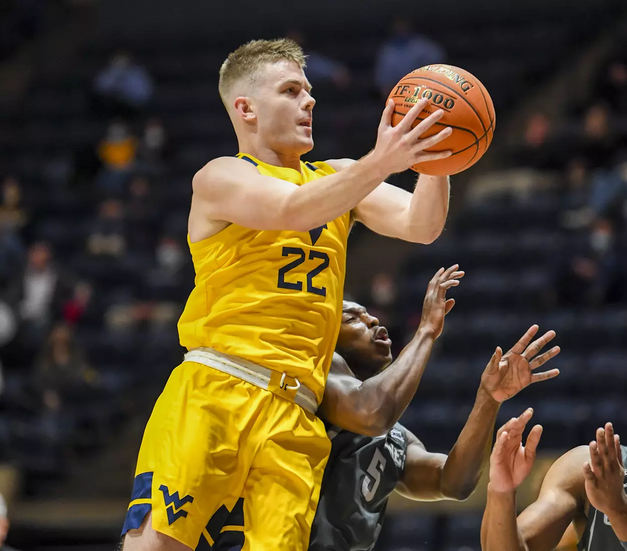 Sean McNeil glides to the basket.