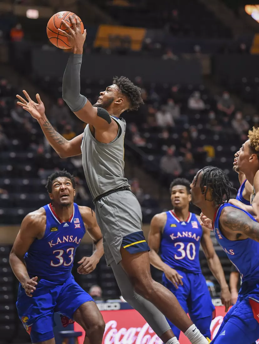 Derek Culver scores two in the paint.