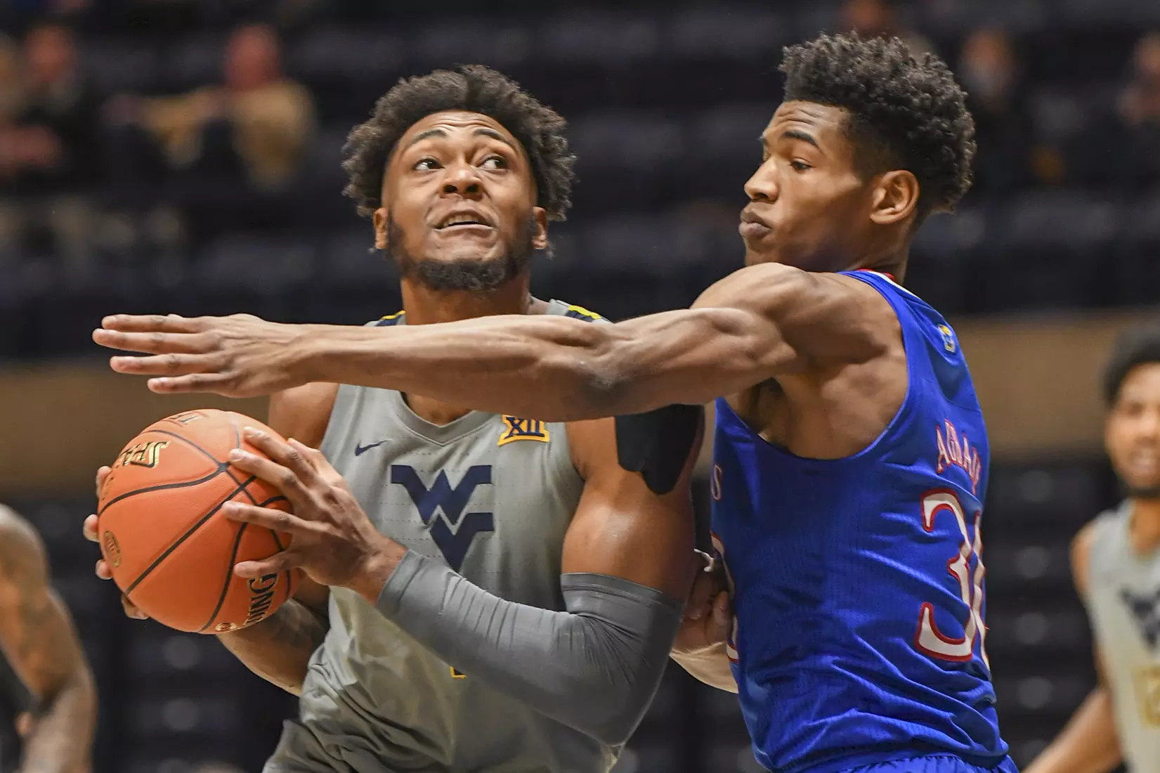 Derek Culver drives.