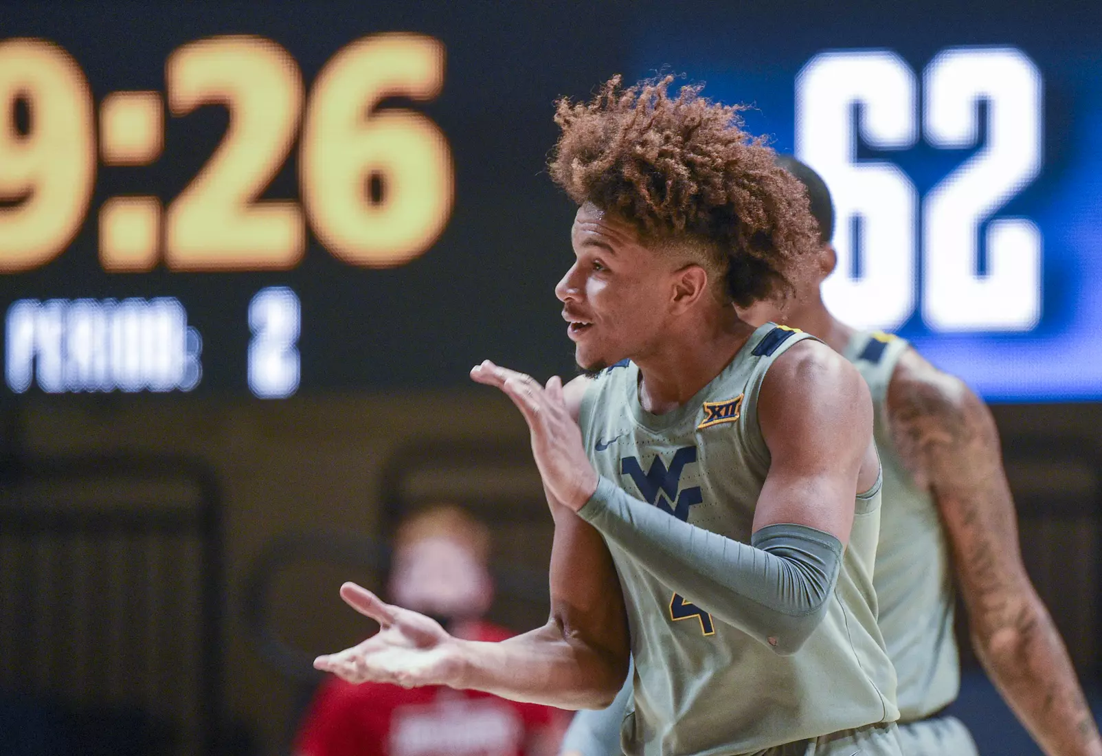 Miles McBride is pumped after a big play.