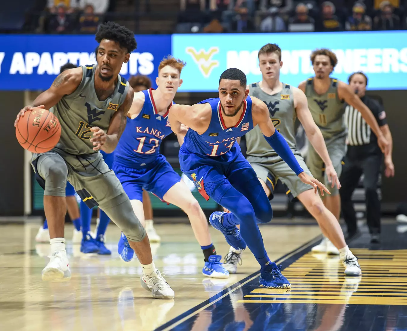 Taz Sherman gets the inbounds pass.
