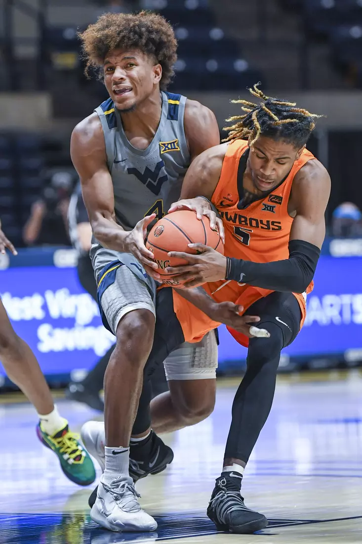 Miles McBride is tied up.