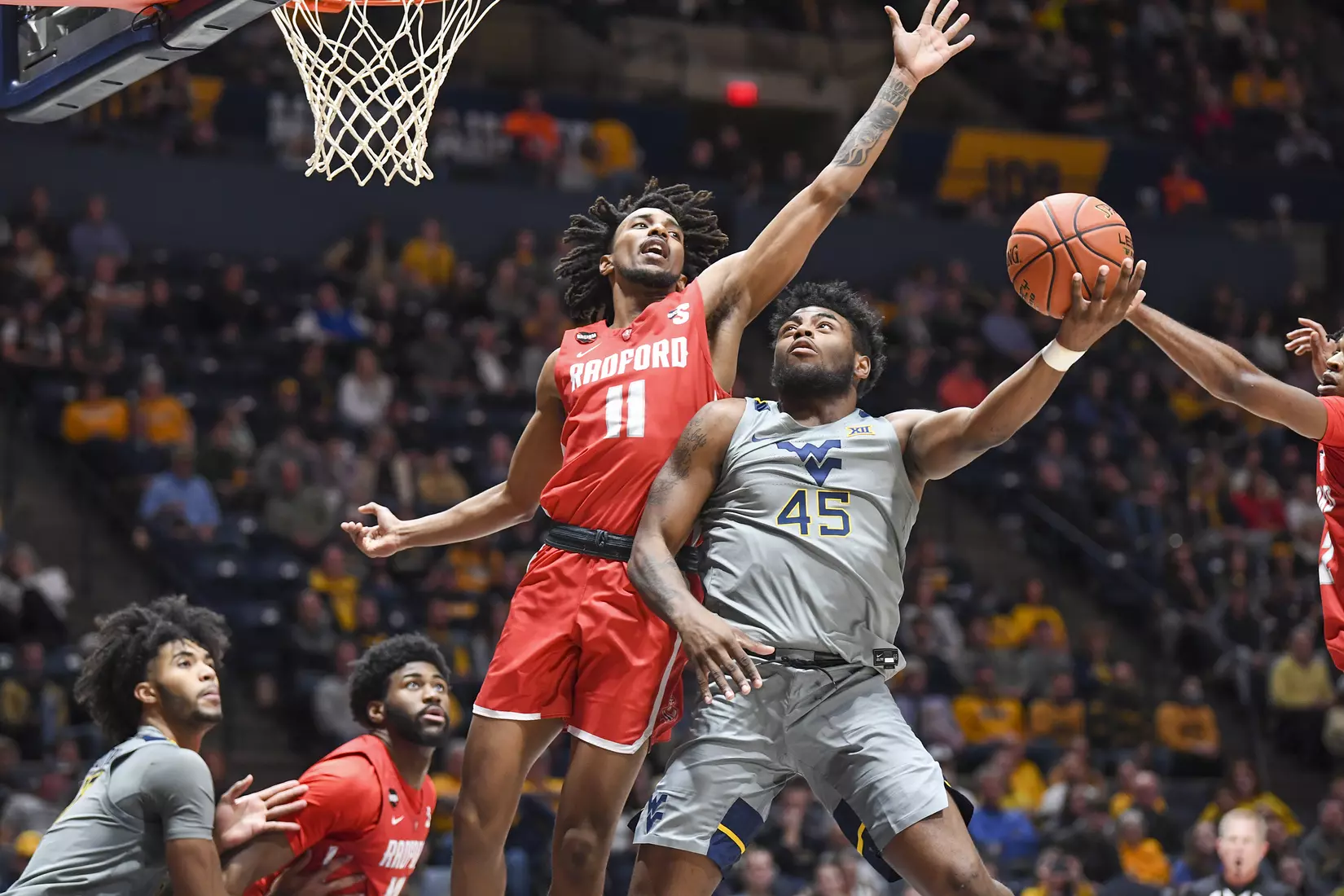 WVU vs Radford action