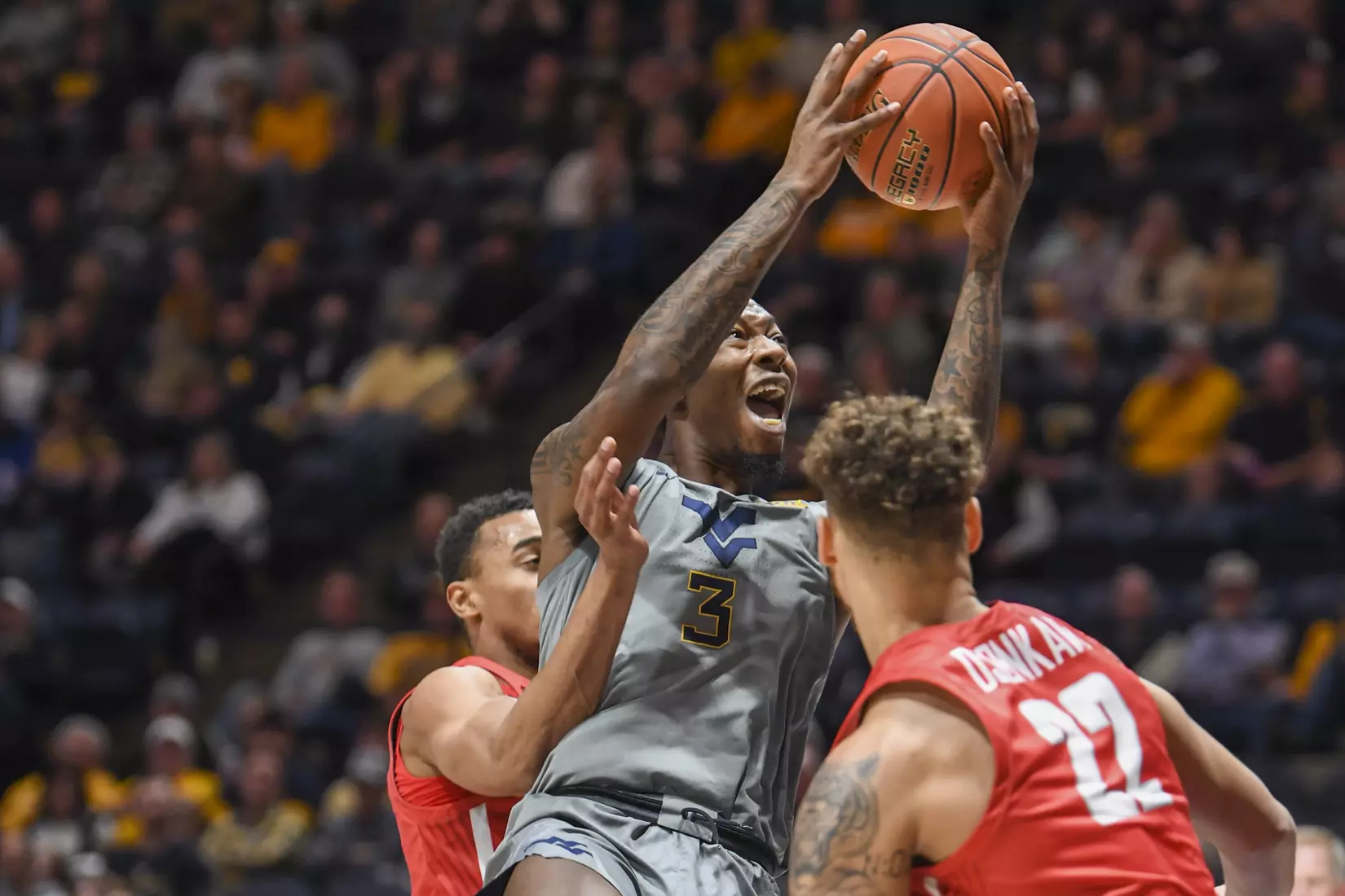 WVU vs Radford action