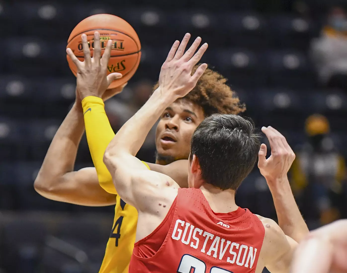 Miles McBride on the layup.