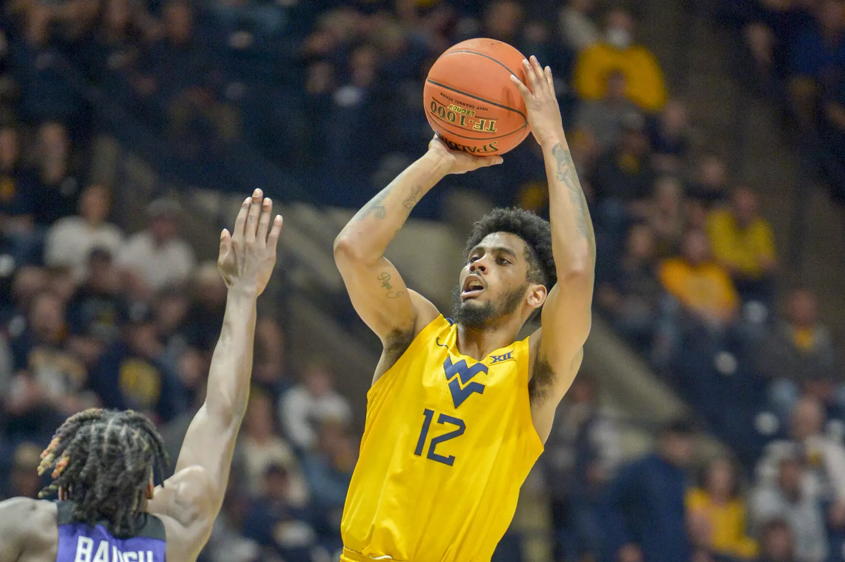 Taz Sherman shoots for two.