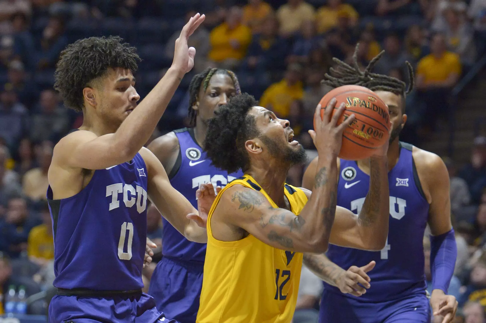 Taz Sherman battles inside.